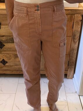 Anthropologie muted dusty pink 'Wanderer' pants